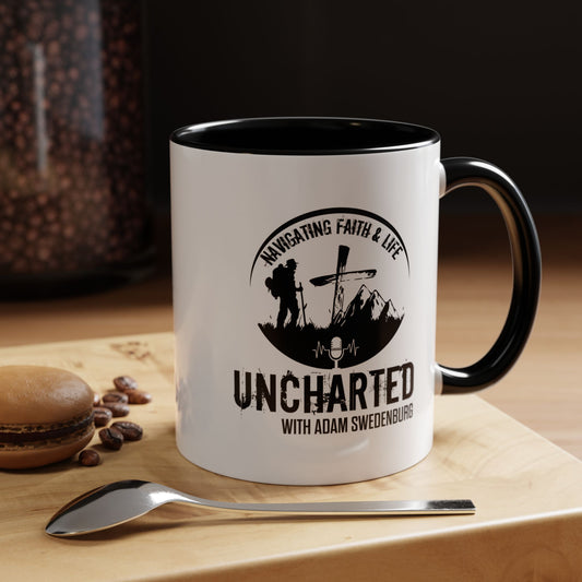 Adventure-Inspired Accent Coffee Mug | Travel Gift, Camping Mug, Faith & Life, Unique Quote, Inspirational Coffee Cup