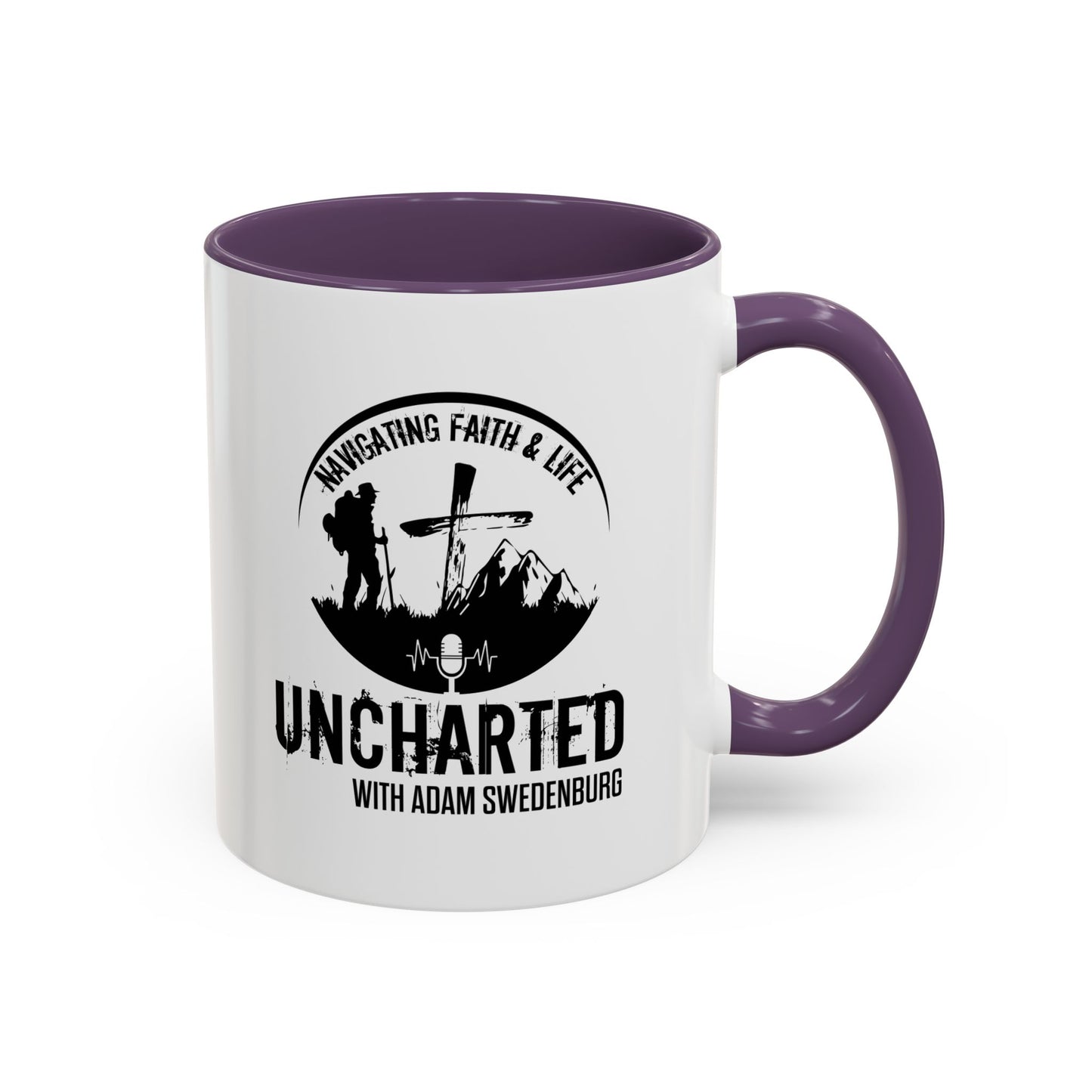Adventure-Inspired Accent Coffee Mug | Travel Gift, Camping Mug, Faith & Life, Unique Quote, Inspirational Coffee Cup