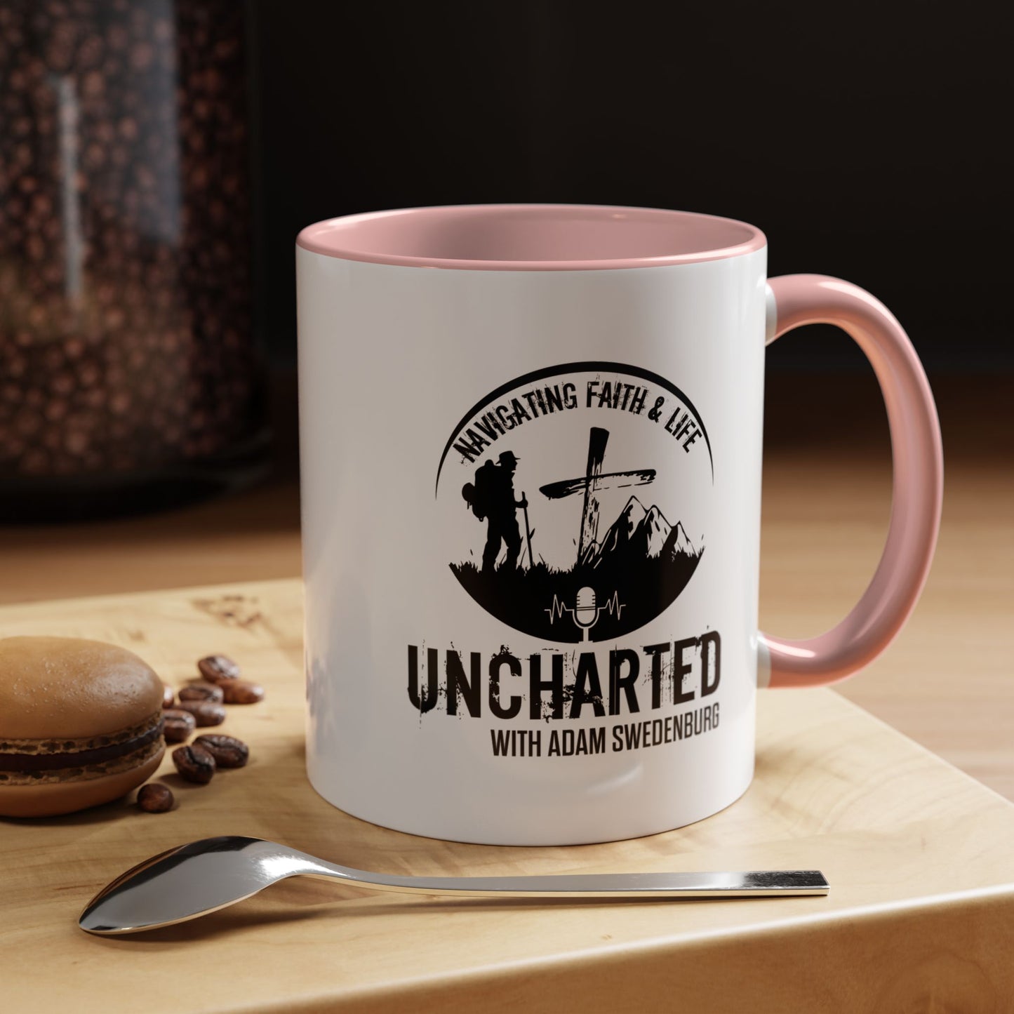 Adventure-Inspired Accent Coffee Mug | Travel Gift, Camping Mug, Faith & Life, Unique Quote, Inspirational Coffee Cup