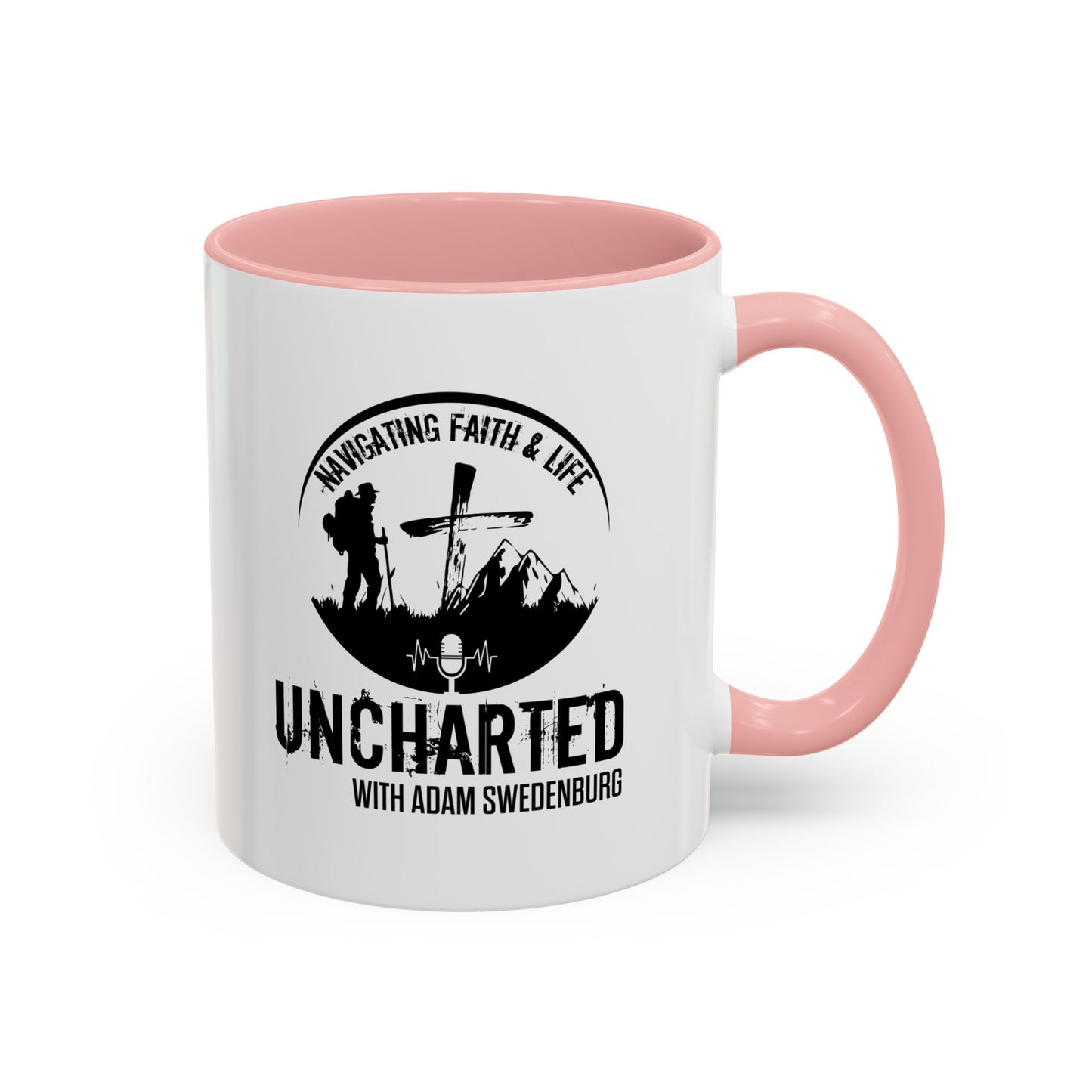Adventure-Inspired Accent Coffee Mug | Travel Gift, Camping Mug, Faith & Life, Unique Quote, Inspirational Coffee Cup