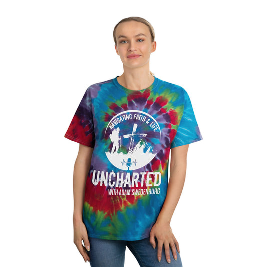 **** Limited Time**** Vibrant Tie-Dye Tee with Uncharted Design, Colorful Spiral Shirt for Festivals, Casual Wear, Summer Vibes, Gifts for Friends