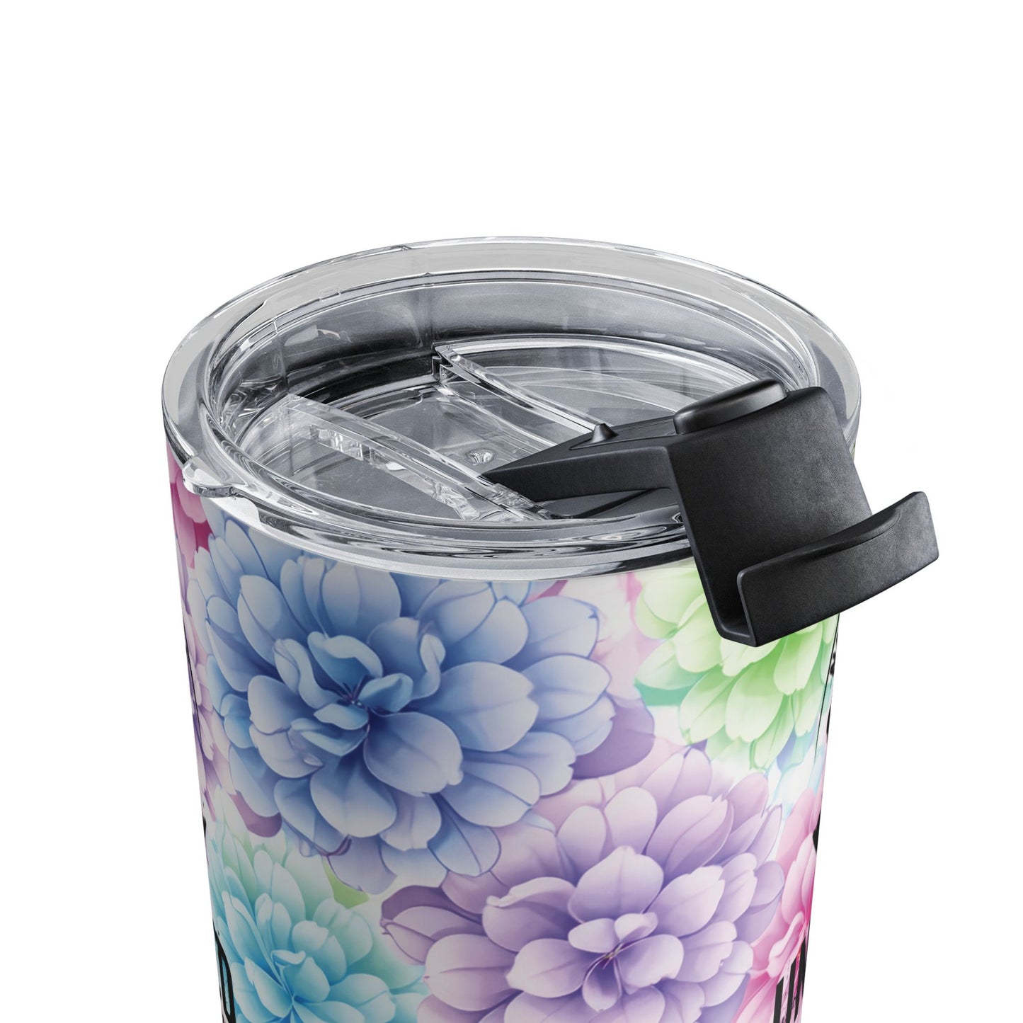 10oz Floral Tumbler — Pastel Succulent Design with 'Uncharted' Logo
