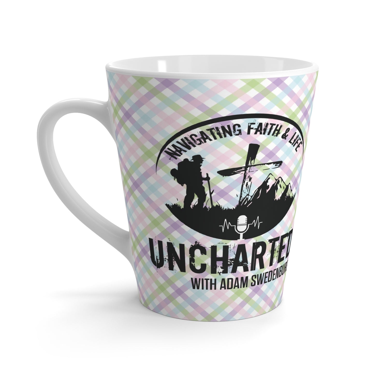 Latte Mug — 'Uncharted with Adam Swedenburg' Christian Hiking Coffee Cup