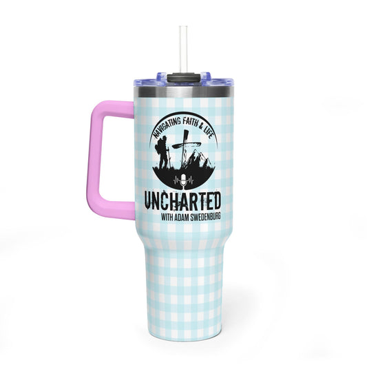 Uncharted with Adam Swedenborg 40oz Vacuum Tumbler – Plaid Stainless Travel Mug