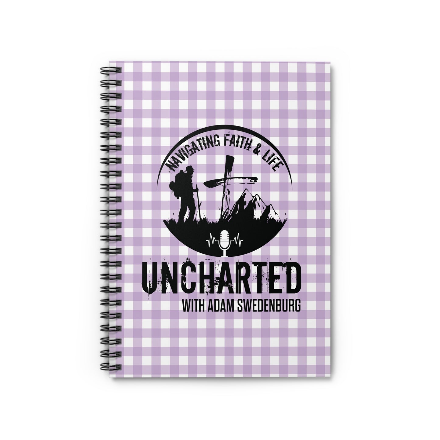 Uncharted Podcast Spiral Notebook — “Navigating Faith & Life” Ruled Journal