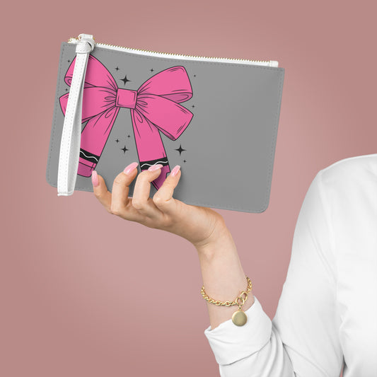 Stylish Clutch Bag with Personalized Design, Everyday Accessory, Gift for Her, Makeup Bag, Trendy Wristlet, Custom Clutch