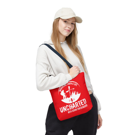 Faith-Inspired Tote Bag for Adventurers, Uncharted Journey Bag, Inspirational Gift for Travelers, Church Events, Everyday Use